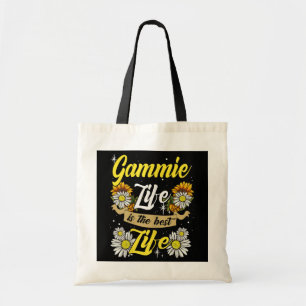 Womens Gammie Life Is The Best Life Sunflower Tote Bag