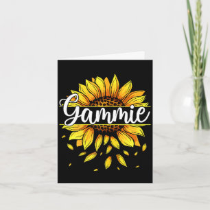 Womens gammie with yellow sunflower floral graphic card