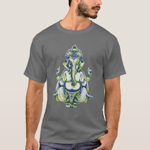 Women's Ganesha Elephant Henna Yoga T-Shirt
