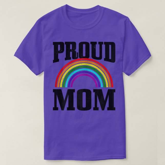 Womens Gay Pride Proud Mum Mother Parent LGBTQ Rai T-Shirt (Design Front)