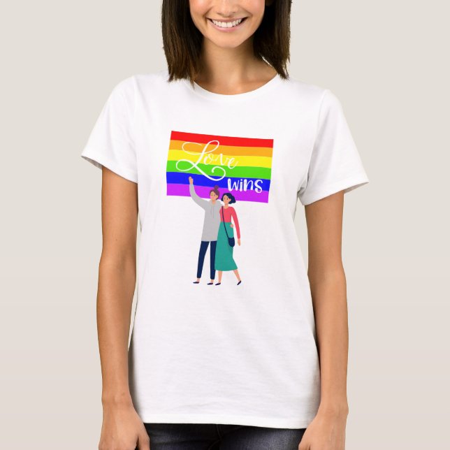 Womens Gay Tee Love Wins (Front)