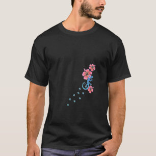 Womens Gecko Lucky Charm Lizard Salamander Aloha H T-Shirt