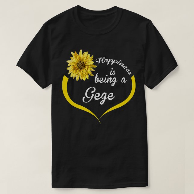 Womens Gege Gift Happiness Is Being A Gege Premium T-Shirt (Design Front)