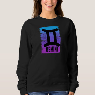 Womens Gemini Symbol Born In May June Birthday Ast Sweatshirt