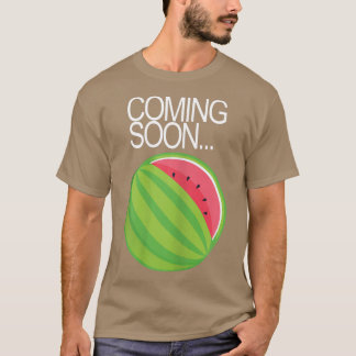 Womens Gender Reveal Pregnancy Announcement Baby  T-Shirt