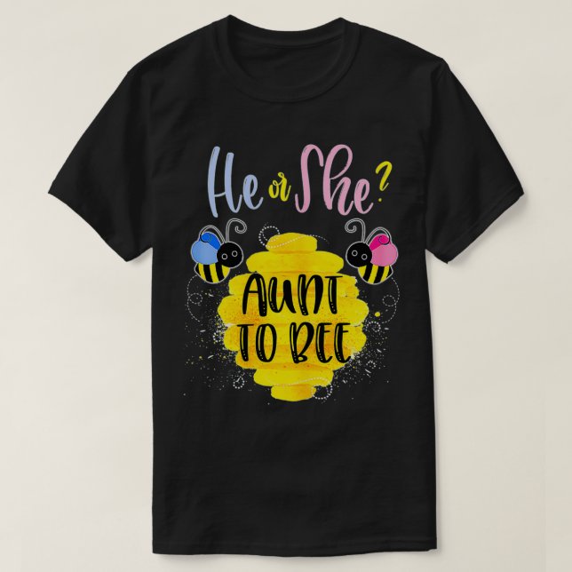Womens Gender Reveal What Will It Bee Theme He or  T-Shirt (Design Front)