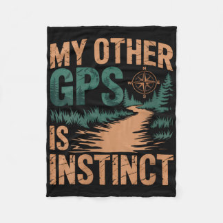 Womens Geocaching Hiking Funny V-neck Fleece Blanket