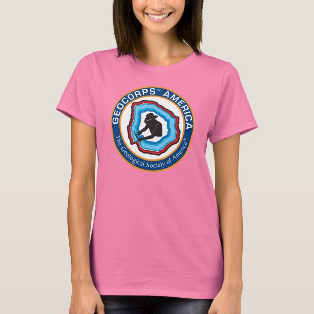 Women's GeoCorps America Ringer T-Shirt (Front)