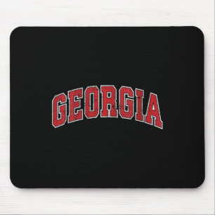 Womens Georgia Ga Vintage Athletic Sports Design R Mouse Pad