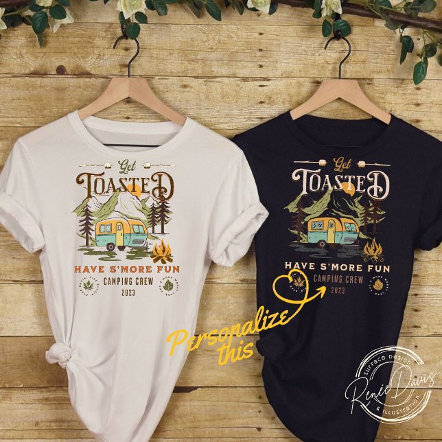 Women's Get Toasted Have Smore Fun family Camping T-Shirt (Creator Uploaded)