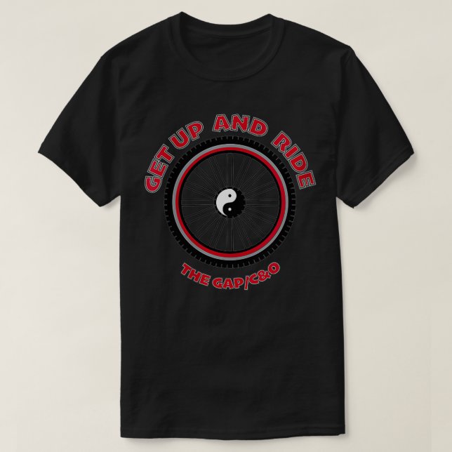 Womens Get Up and Ride the GAP and C&O Canal (Book T-Shirt (Design Front)