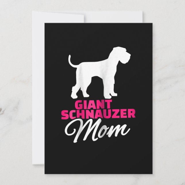 Womens Giant Schnauzer Mum Announcement (Front)