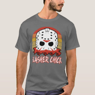 Womens Gifts for 80s Horror Slasher Fans Slasher C T-Shirt