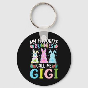 Womens Gigi Bunny My Favourite Bunnies Call Me Gig Key Ring