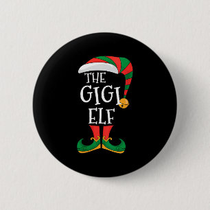 Womens Gigi Elf Xmas Matching Pajamas Group Christ 6 Cm Round Badge
