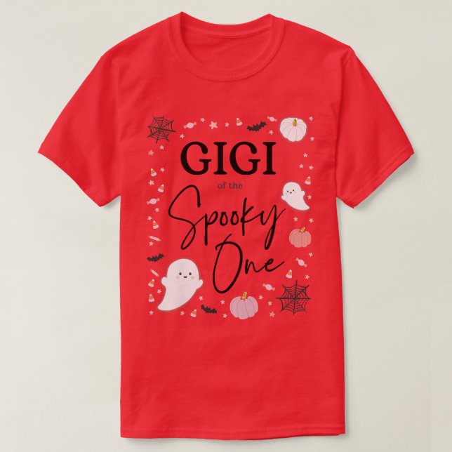 Womens Gigi of the Spooky One Girl First Birthday  T-Shirt (Design Front)