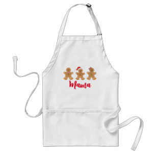 Womens Gingerbread Trio Apron, Adult Apron