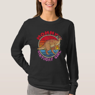 Womens Girl Birthday I Mummy I Parasaurolophus I F T-Shirt