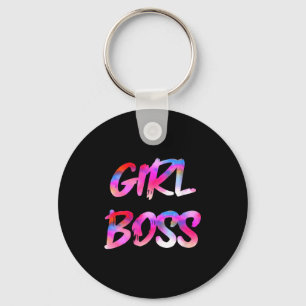 Womens Girl Boss V-neck  Key Ring