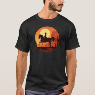 Womens Girl Graphic Western Riding Horse Equestria T-Shirt