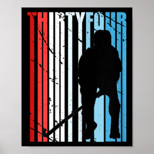 Womens Girls Field Hockey 16th Birthday Player Tea Poster