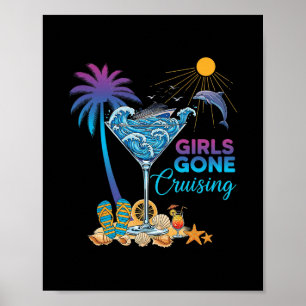 Womens Girls Gone Cruising Trip 2026 Cruise Bestie Poster