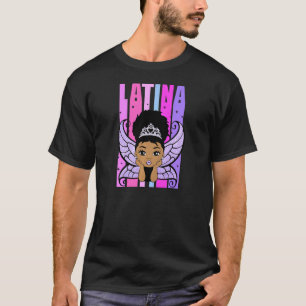Womens Girls Latina Black Princess Kids Youth Kids T-Shirt