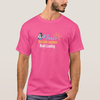 Womens Girls Mum Nurse Vacation Summer Mode Travel T-Shirt