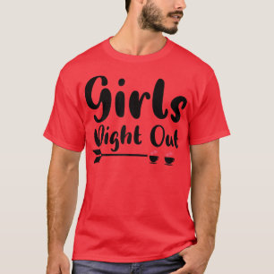 Womens Girls Night Out Arrow Engagement Matching J T-Shirt