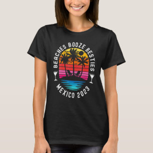 Womens Girls Trip Girls Weekend Mexico 2023 Beache T-Shirt