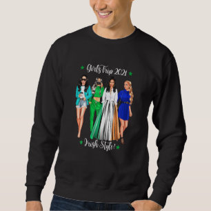 Womens Girls Trip Irish Vacation Woman Hen Do Holi Sweatshirt