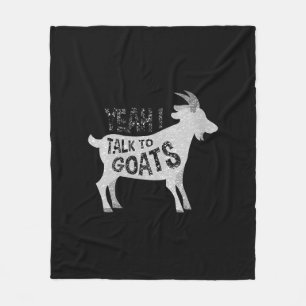 Womens Goat Gifts For Goat Lovers Funny Fleece Blanket
