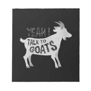 Womens Goat Gifts For Goat Lovers Funny Notepad