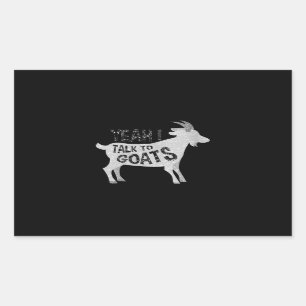 Womens Goat Gifts For Goat Lovers Funny Rectangular Sticker