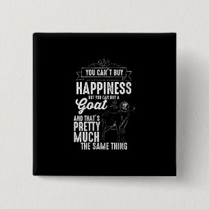 Womens Goat Lover Goat Gift 15 Cm Square Badge