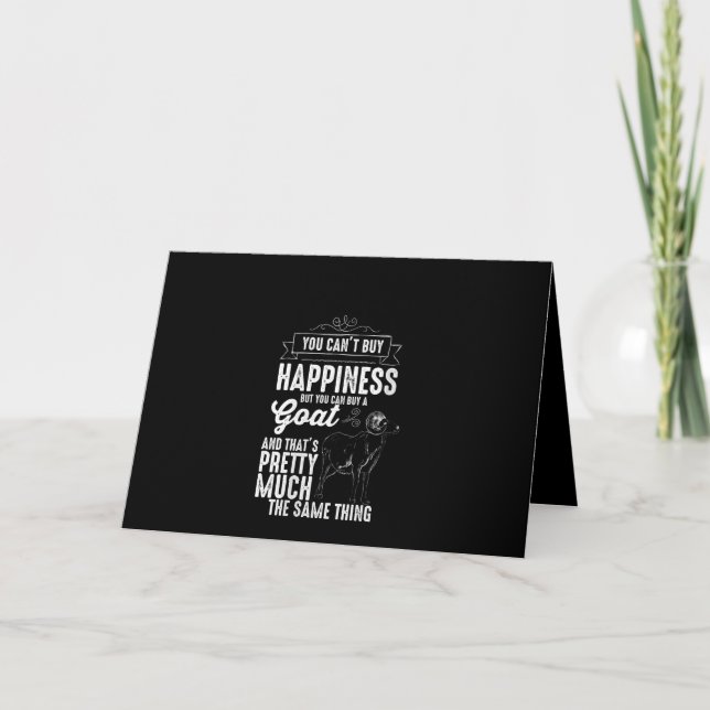 Womens Goat Lover Goat Gift Card (Front)