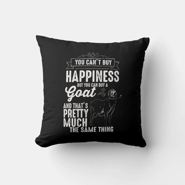 Womens Goat Lover Goat Gift Cushion (Front)