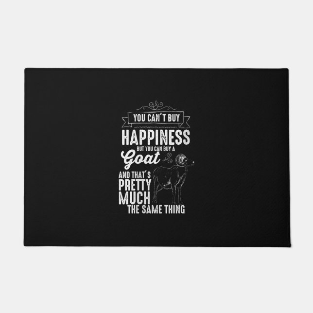 Womens Goat Lover Goat Gift Doormat (Front)