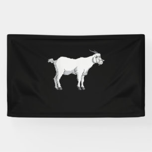 Womens Goat Wearing Medical Face Mask Funny Goat Banner