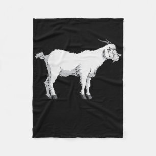 Womens Goat Wearing Medical Face Mask Funny Goat Fleece Blanket