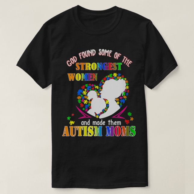 Womens God Found Some Of The Strongest Women Made  T-Shirt (Design Front)