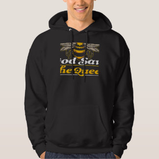 Womens God Save The Queen Beekeeping Bee Beekeeper Hoodie