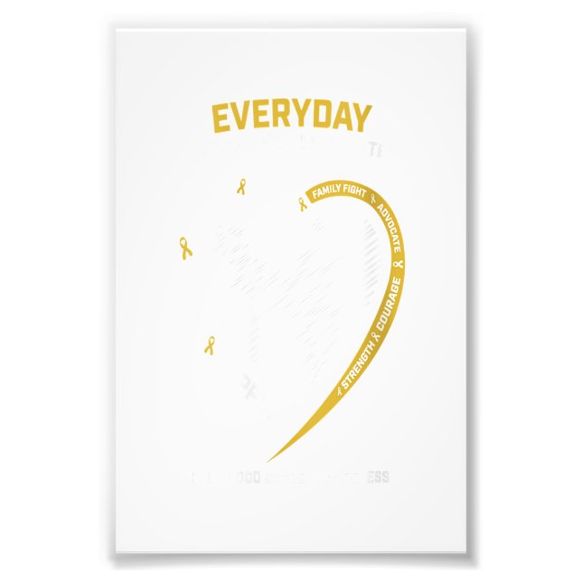 Womens Gold Memory Of My Granddaughter Childhood Photo Print (Front)