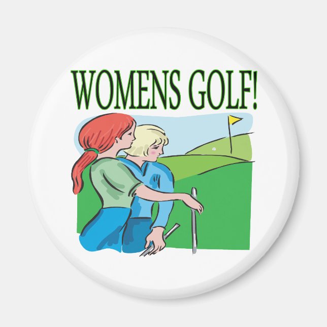 Womens Golf Magnet (Front)