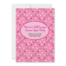 Women's Golf Season Open Party Invitation