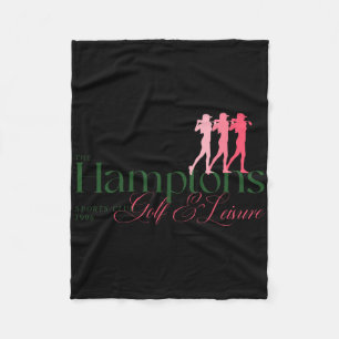 Women's Golf Shirt Hamptons Sport Club Fleece Blanket