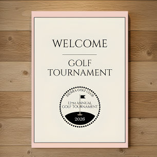 Women's Golf Tournament Welcome Poster