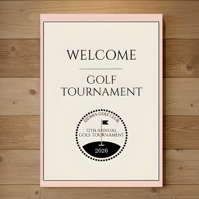 Women's Golf Tournament Welcome Poster (Creator Uploaded)