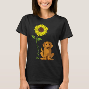 Womens Good Morning Sunshine Golden Retriever Moth T-Shirt