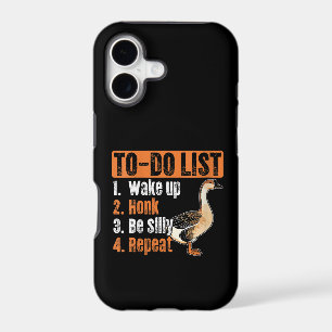 Women's Goose to Do List Wake Up Honk Be Silly Mem